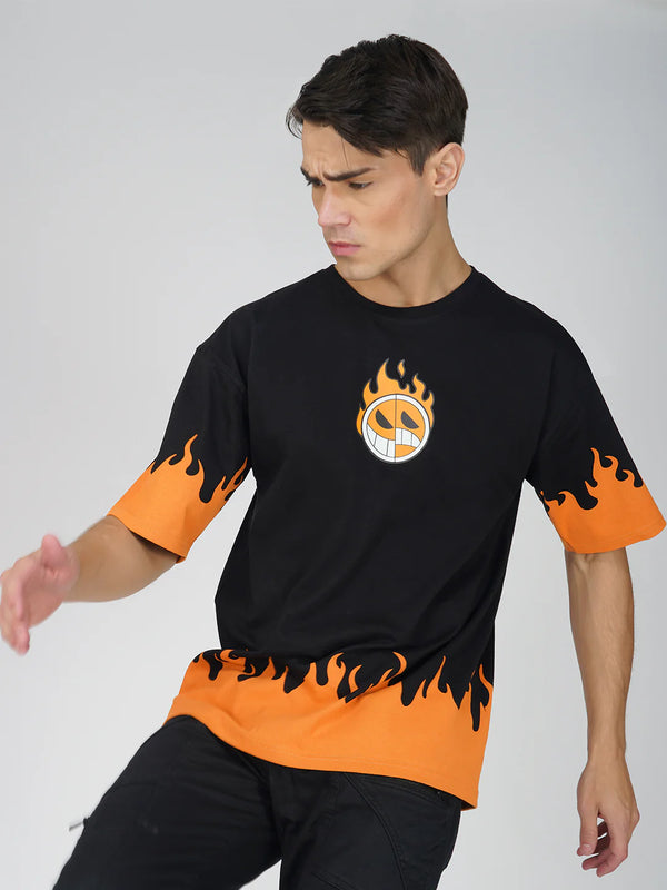 One Piece Fire Fist Ace Oversized T-Shirt