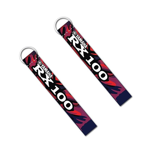 1Pcs RX 100 Lanyard Keychain Holder Compatible For Bikes Riders Men's Women's Key Holder Key Tag Multicolored (6 x 1 Inches)