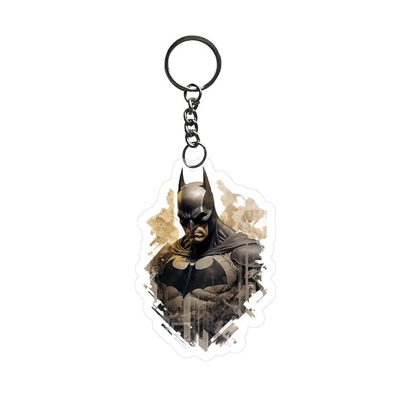 Bat-man Keychain For Kids Boys | Aesthetic Bike Car Bag Key Tag Keyrings for Home Multicolored