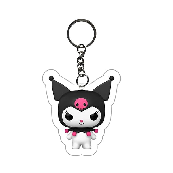 Kuromi Keychain For Kids Girls | Aesthetic Bike,Bag Key Tag Keyrings for Home Multicolored
