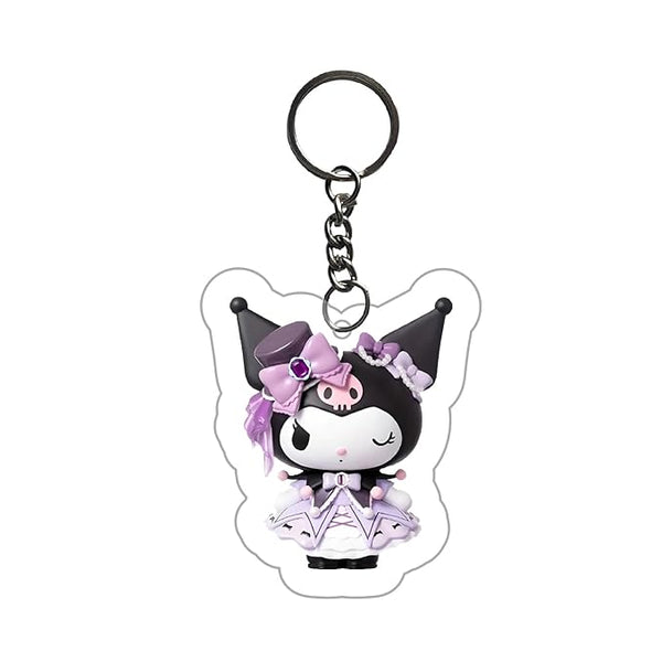Kuromi Keychain For Kids Girls | Aesthetic Bike,Bag Key Tag Keyrings for Home Multicolored