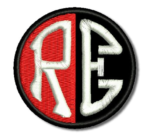 RE Logo Decorative Embroidery Sewable Patches for Boys Girls Jackets Jeans Bags Clothes Any Garments Etc L x H 2 x 2 inches