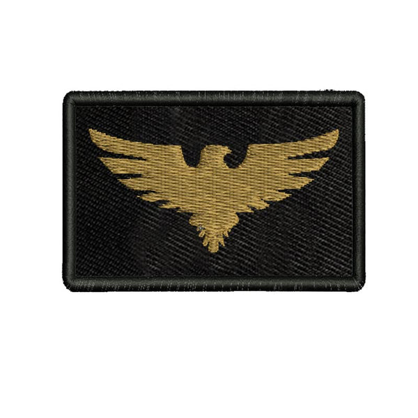 Eagle Embroidery Sweable Applique Patches for Riders Jackets Bags Clothes Any Dress Etc L x H 2 x 3 inch (Gold)