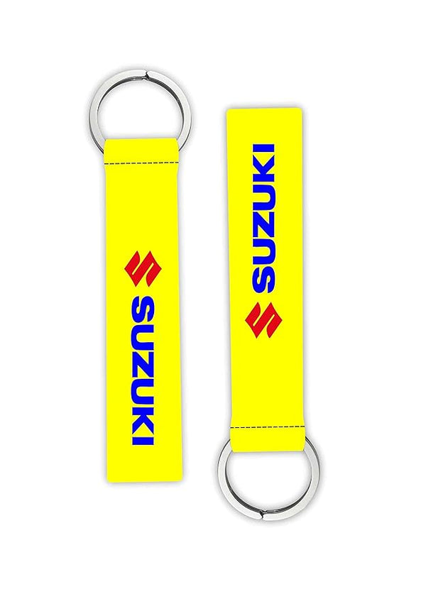 1Pcs Suzuki Lanyard keychain Holder Compatible Bikes Riders Men's Women's Key Holder Key Tag Multicolored (6 x 1 Inches)