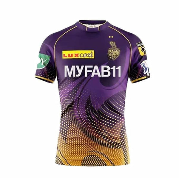 Kkr Cricket Jersey for Boys Girls Cricket Jersey | Sports Club Away Jerseys