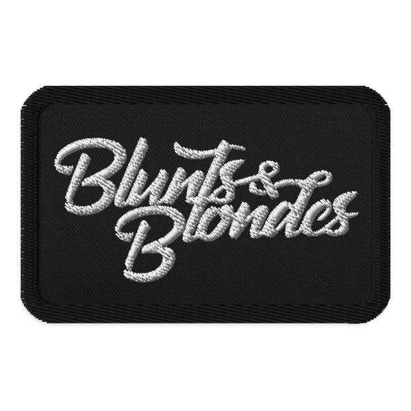 Blunts & Blondes Embroidery Sweable Applique Patches for Bags Jeans Garments Jackets Clothes Shirts Any Dress Etc L x H 3 x 2 inch