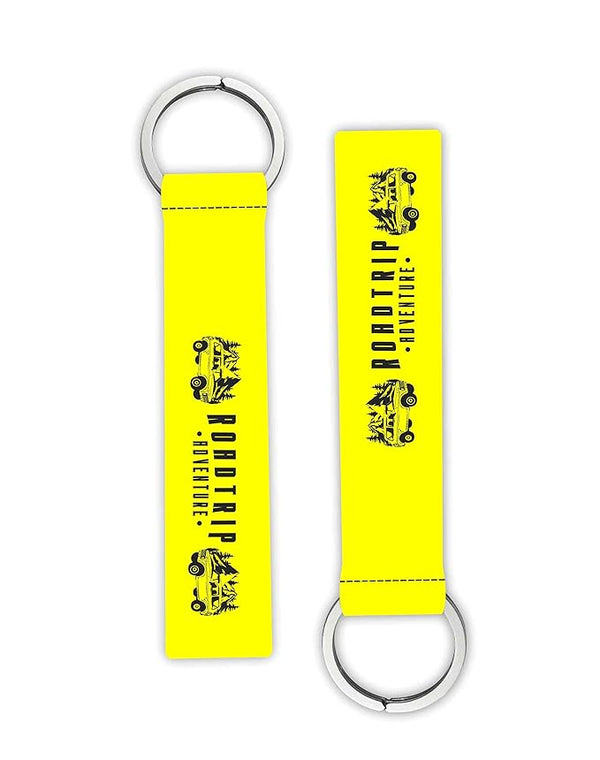 1Pcs Road Trip Adventure Lanyard keychain Holder Compatible For All Bikes Car Men's Women's Key Holder Key Tag Multicolored (6 x 1 Inches)