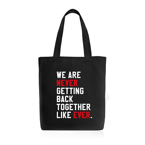 Tay-lorrr Swiftzz Quotes Printed Tote Bag With Zipper for Womens College Travel Girls Stylish Tayl_oorr Switzzz Lovers Fans Tote Bag L x H 15 x 17 Inch