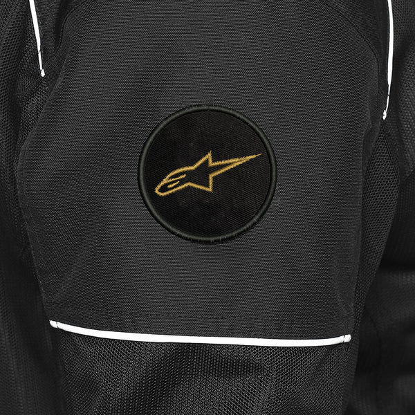 Embroidered Sweable Alpinestar Logo Applique Patches Jackets Boys Girls Kids Riders Jeans Bags Clothes Dress Any Garments L x H 2 x 2 inch (Gold)