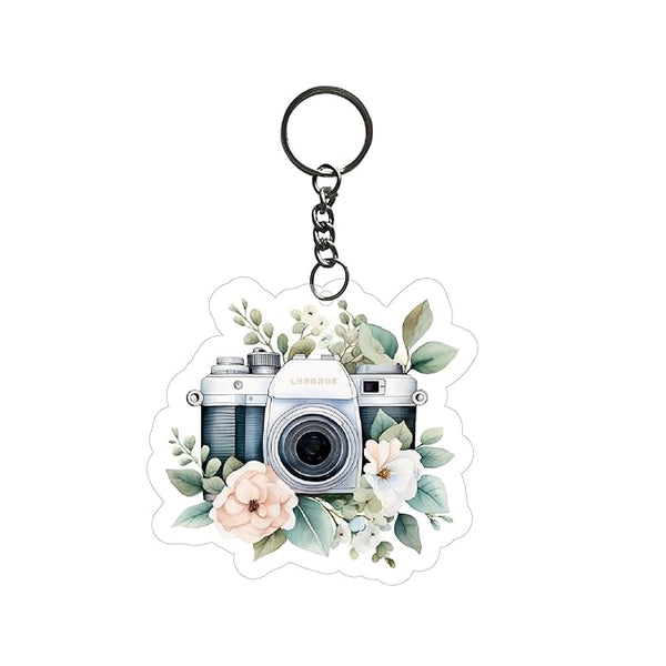 1PCS Cute Camera Keychain For Kids Girls | Aesthetic Bike,Car,Bag Key Tag Keyrings for Home Multicolored