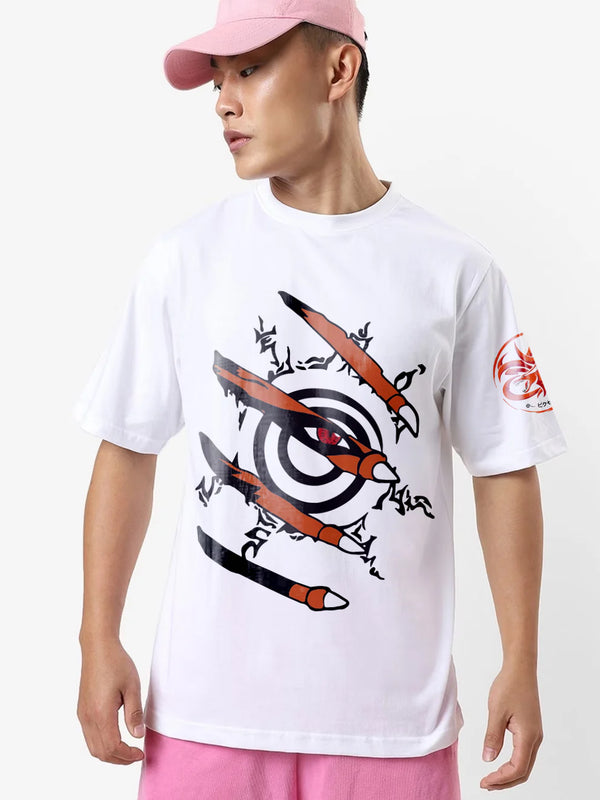 Naruto Ninetails Oversized ANIME  T-Shirt