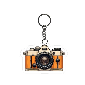 1PCS Cute Camera Keychain For Kids Girls | Aesthetic Bike,Car,Bag Key Tag Keyrings for Home Multicolored