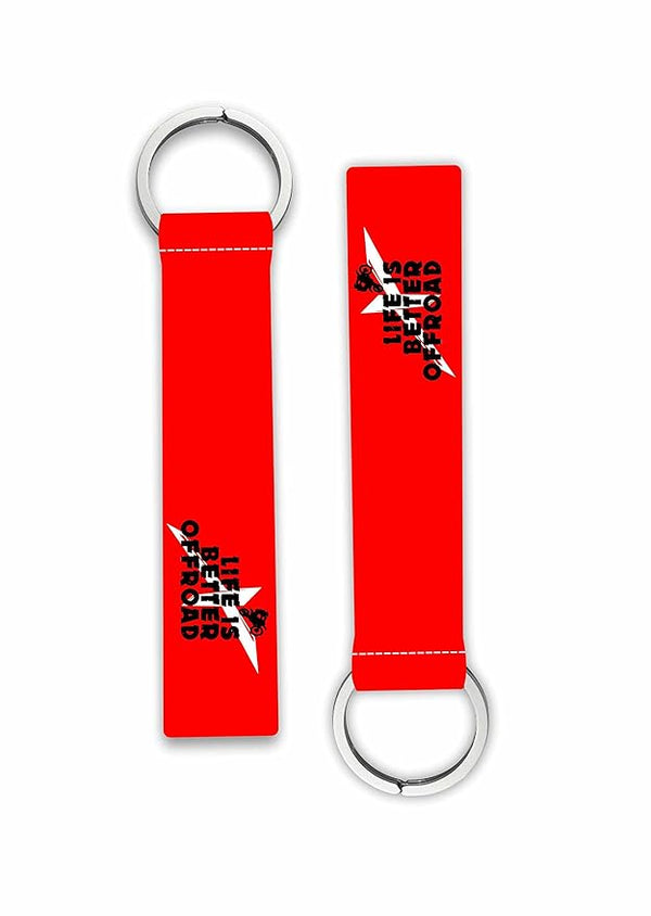 1Pcs Life Is Better Off-road Printed Bikes Lanyard Keychain Holder For Bikes Riders Boys Girls Men's Women's Scooters Key Holder Key Tag Multicolored (6 x 1 Inches)