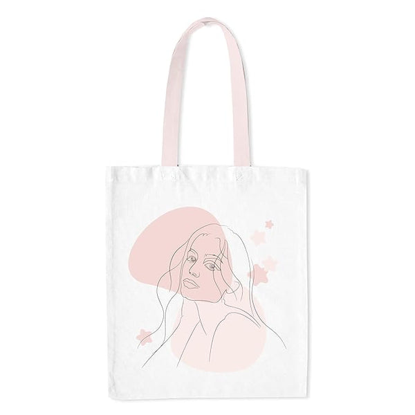 Printed Tote Bag With Zipper for Womens College Girls Travel Office Stylish Tote Bag Women L x H 15 x 17 Inch