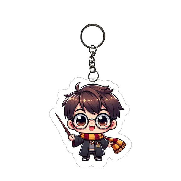 1PCS Harry - Potter Keychain For Kids Girls | Aesthetic Bike,Car,Bag Key Tag Keyrings for Home Multicolored