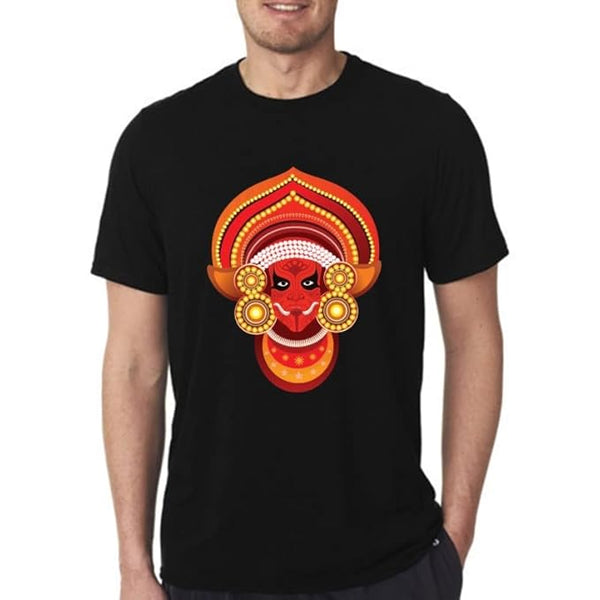 Theyyam Malayalam Fusion Graphic T-Shirt Round Neck Kerala Culture