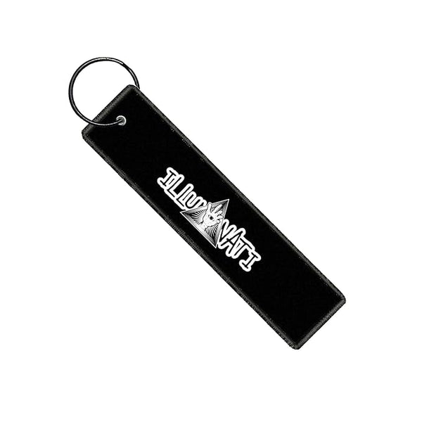 1PCS Black And White Colour Keychain For Boys Girl Bike Riders Motorcycle Key Tag (L x H 5 x 1 Inch)