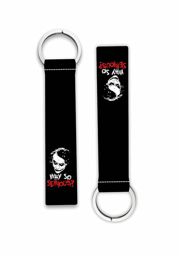 1Pcs Why So Serious Printed Lanyard Keychain Holder Scoters Cars Bikes Riders Boys Girls Scooters Key Holder Key Tag Multicolored (6 x 1 Inches)