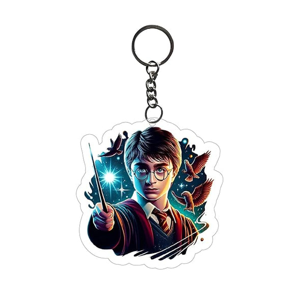 1PCS Harry - Potter Keychain For Kids Girls | Aesthetic Bike,Car,Bag Key Tag Keyrings for Home Multicolored