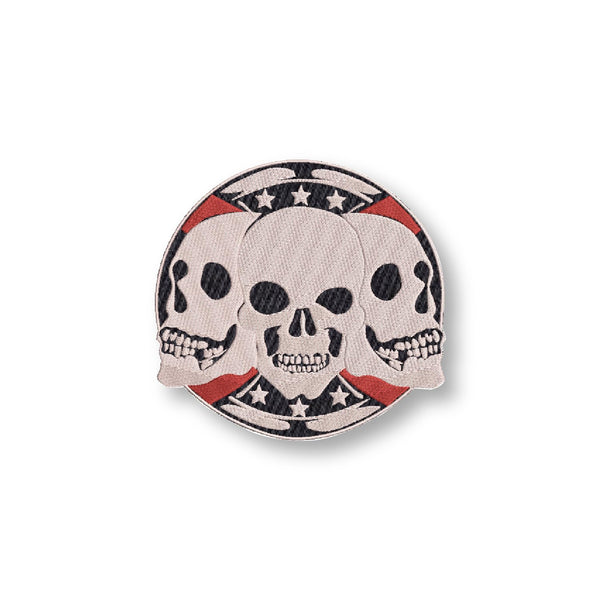 Skull Embroidery Patches for Riders Jackets Men Boys Garments Clothes Etc Applique Patches (Skull Flag)