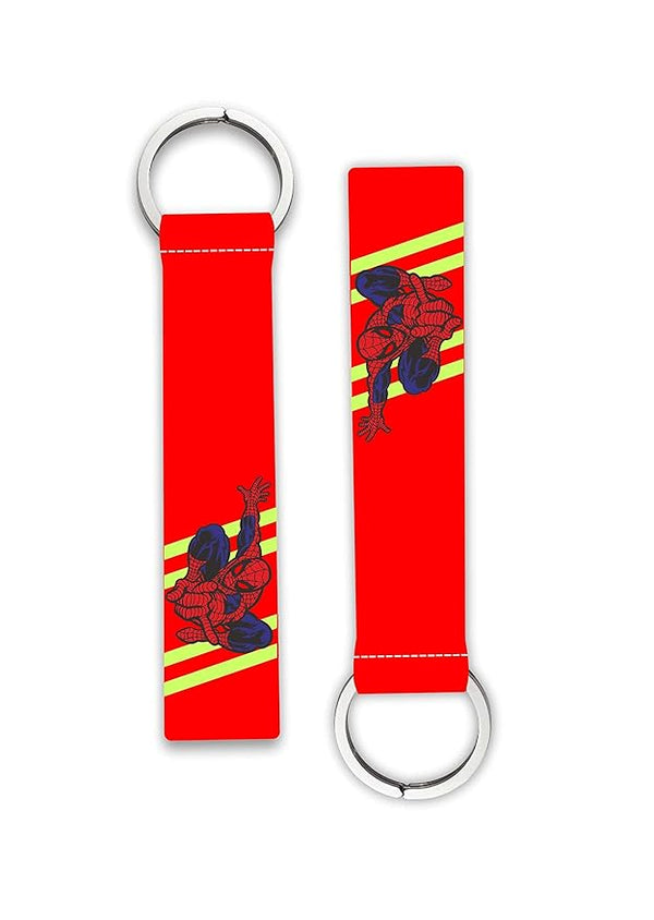 1Pcs Superhero Theme Lanyard Keychain Holder For Scoters Cars Bikes Riders Boys Girls Men's Women's Scooters Key Holder Key Tag Multicolored (6 x 1 Inches)