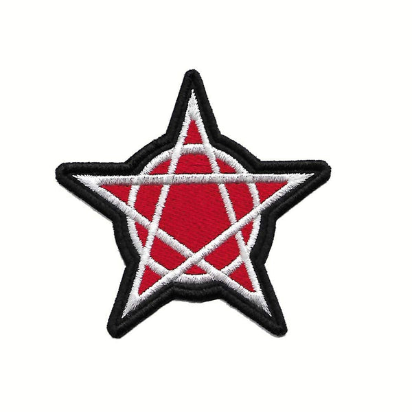 Pentagram Theme Battle Star Decorative Embroidery Sewable Applique Patches for Boys Girls Jackets Jeans Bags Clothes Any Garments Etc L x H 3.5 x 3.5 inches