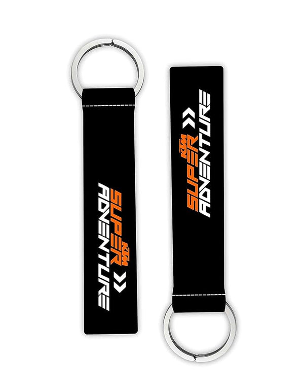 1Pcs Ktm Super Adventure Lanyard keychain Holder Compatible For Bikes Men's Women's Riders Key Holder Key Tag Multicolored (6 x 1 Inches)
