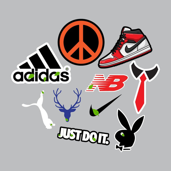 10 PCs Printed Iron Patches Clothes Any Garments T Shirt Bags Caps Multicolored