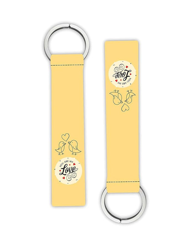 1Pcs You Are My Love Quotes Lanyard keychain Holder Compatible For All Bikes Car Men Women's Boys Girls Key Holder Key Tag Multicolored (6 x 1 Inches)