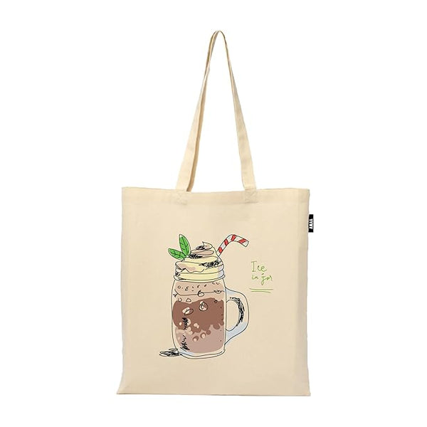 Printed Tote Bag | 100% Organic Cotton Shopping | Grocery | Tote Bag | Women Office College Grocery,Vegetable Bags Market, Canvas Bag 15kgs Capacity (13 x 15.7 Inch)