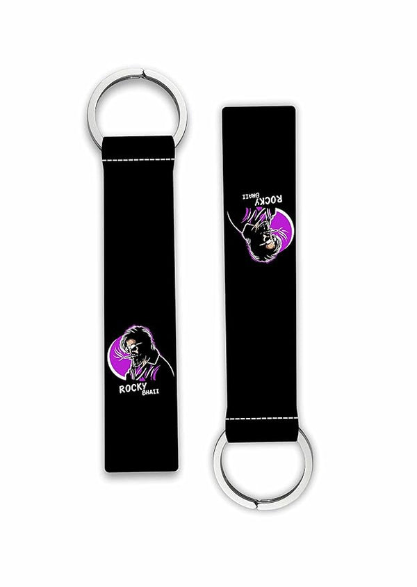 1Pcs Rocky Bhai Lanyard keychain Holder For Bikes Cars Scooters Boys Girls Key Holder Key Tag Holder Multicolored (6 x 1 Inches)