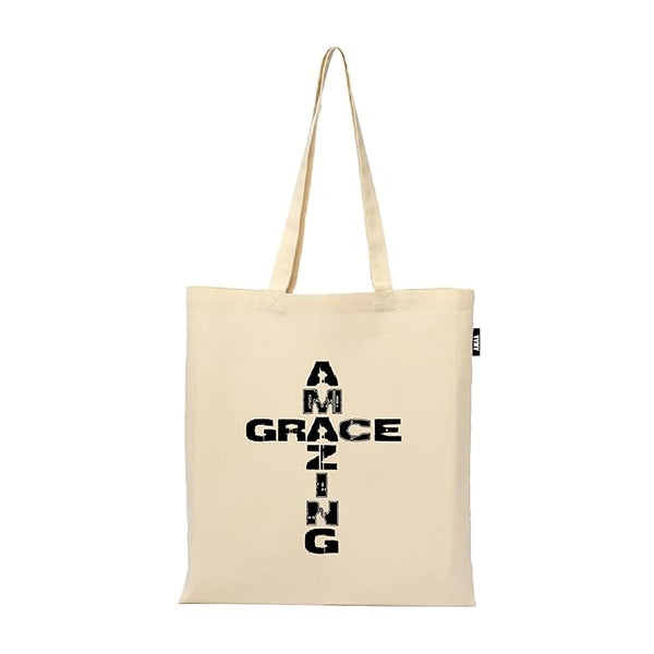 Quotes Printed Tote Bag | 100% Organic Cotton Shopping Grocery Tote Bag Women Office College Grocery Vegetable Bags Market, Canvas Tote Bag 15kgs Capacity (13 x 15.7 Inch)