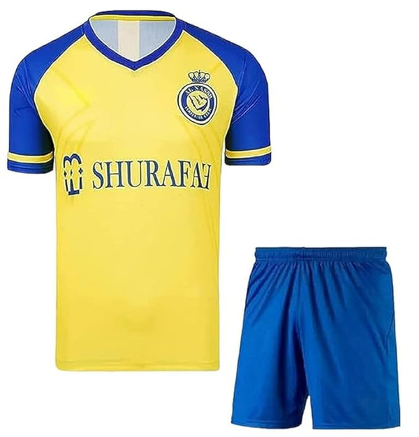 Ronaldo Jersey Combo Football Jersey with Shorts for Boys Girls Football Jersey | Sports Ronaldo National and Clubs Jersey