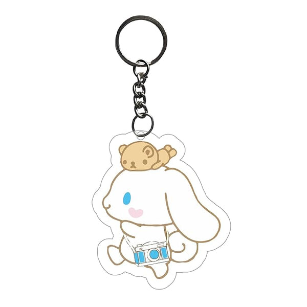 Cinnamoroll Keychain For Kids Girls | Aesthetic Bike,Bag Key Tag Keyrings for Home Multicolored