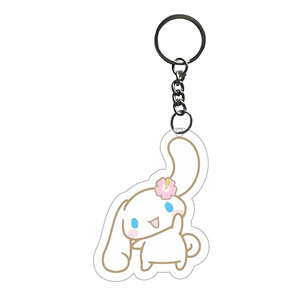 Cinnamoroll Keychain For Kids Girls | Aesthetic Bike,Bag Key Tag Keyrings for Home Multicolored