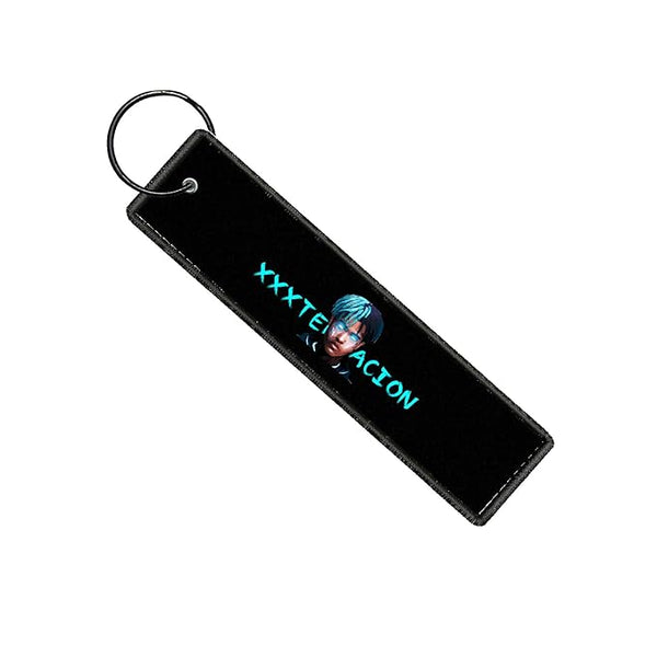 XXX Tentacion Keychain For Boys Bike Riders Motorcycle Key Tag (L x H 5 x 1 Inch)