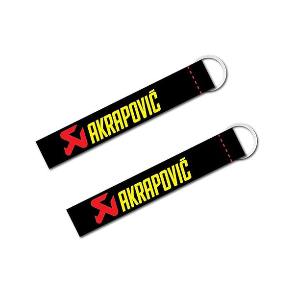 1Pcs Akrapovic Lanyard Keychain Holder Compatible For Bikes Riders Men's Women's Key Holder Key Tag Multicolored (6 x 1 Inches)