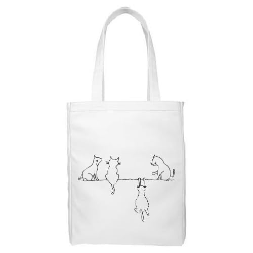 Cats Design Personalized Embroidery Tote Bag, Customized Reusable Handbag For Women And Girls, Design with Free Personalization