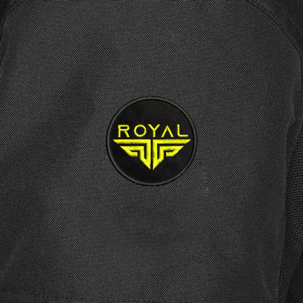 Royal Wings Logo Embroidery Sweable Applique Patches Riders Jackets Boys Girls Jeans Bags Clothes Dress Any Garments L x H 3 x 3 Inch (Yellow)