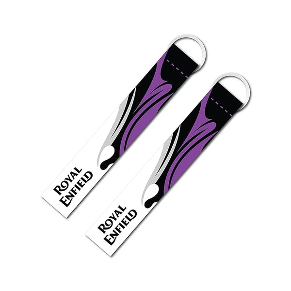 1Pcs Royal Bullet Lanyard Keychain Holder Compatible For Bikes Riders Men's Women's Key Holder Key Tag Multicolored (6 x 1 Inches)