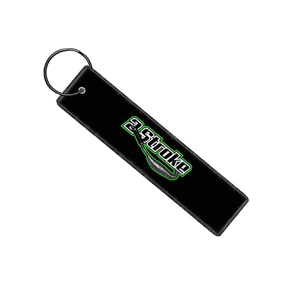 2 Stroke Quotes Keychain Compatible For RX100 Bike Motorcycle Key Tag (L x H 5 x 1 Inch) 1PCS