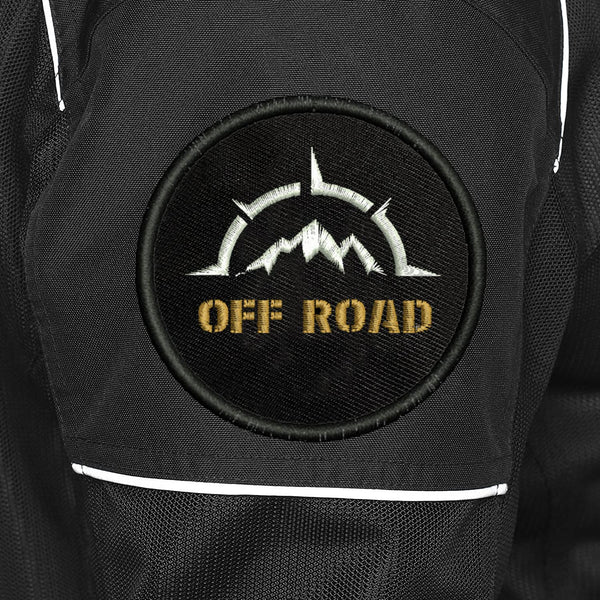 Off Road Adventure Mountain Embroidery Sweable Applique Patches Jackets Boys Girls Riders Jeans Bags Clothes Dress Any Garments L x H 3 x 3 Inch (Gold)