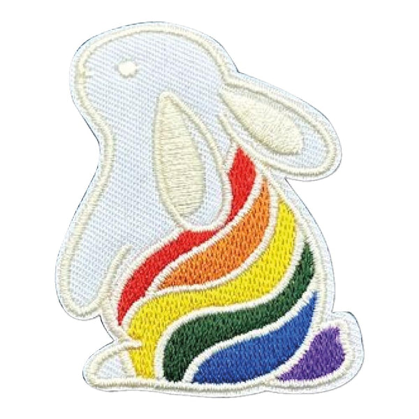 Rabbit Embroidered Patches for Clothings Bag Jackets | Sew on/Iron On Applique Patches (3 x 2 Inch)