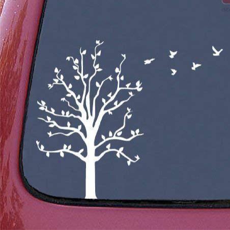 Tree with Flying Birds Hood, Bumper, Sides Windows, Car Sticker