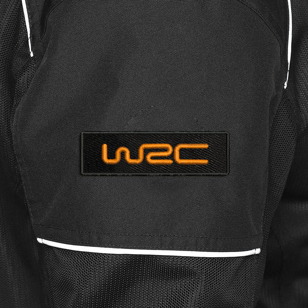 WRC Logo Embroidery Sweable Applique Patches Riders Jackets Boys Girls Kids Jeans Bags Clothes Dress Any Garments L x H 4 x 1.25 inch (Orange)