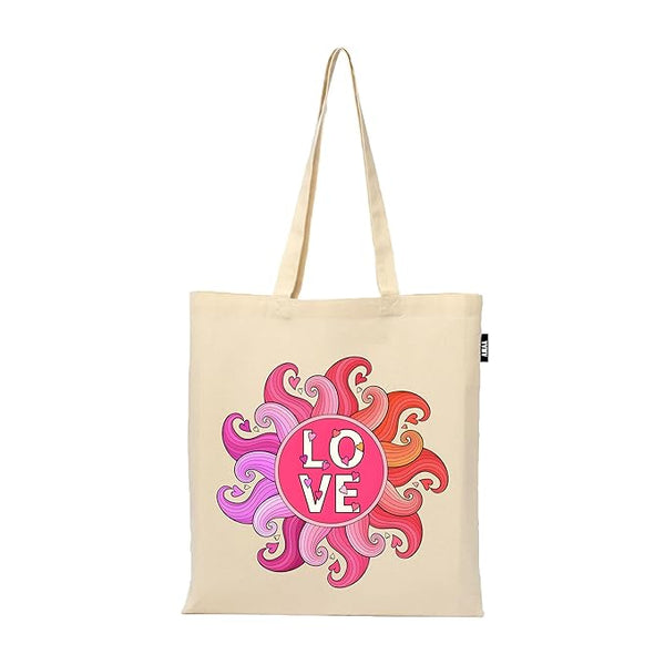 Tote Bag | 100% Organic Cotton Shopping | Grocery | Tote Bag Women Office College Grocery Vegetable Bags Market, Canvas Tote Bag 15kgs Capacity 13 x 15.7 Inch