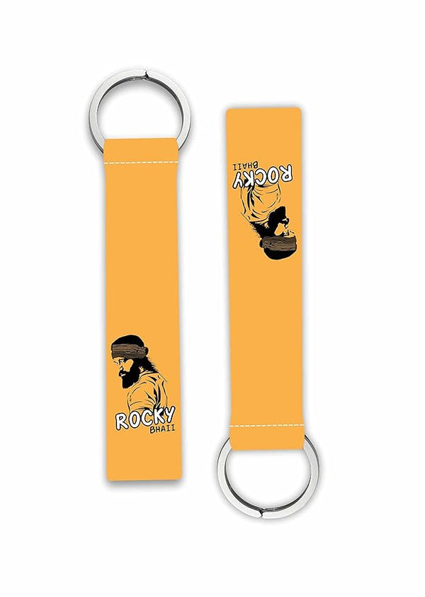 1Pcs Rocky Bhai Lanyard keychain Holder For Bikes Cars Scooters Boys Girls Key Holder Key Tag Multicolored (6 x 1 Inches)