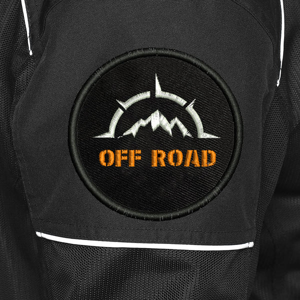 Off Road Adventure Mountain Embroidery Sweable Applique Patches Jackets Boys Girls Riders Jeans Bags Clothes Dress Any Garments L x H 3 x 3 Inch (Orange)
