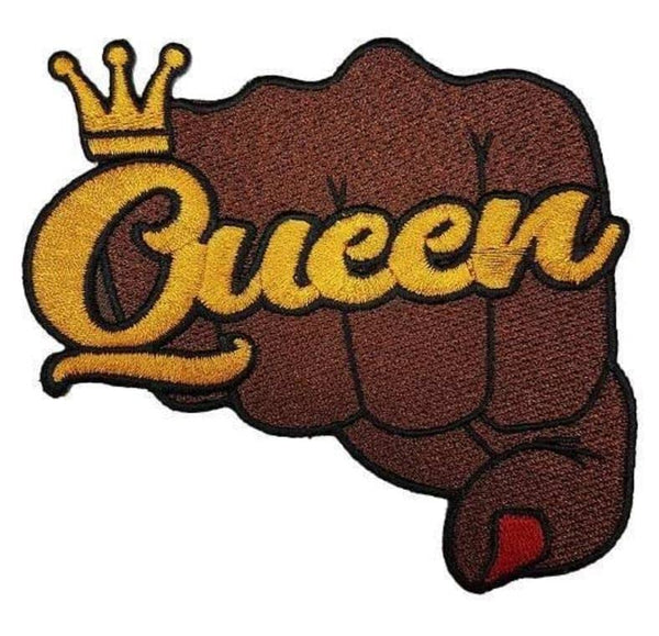 Queen Patches Embroidered Sweable Applique Patches Jackets Riders Boys Girls Jeans Clothes Any Garments Etc L x H 5 x 4 inches Medium Multiclored