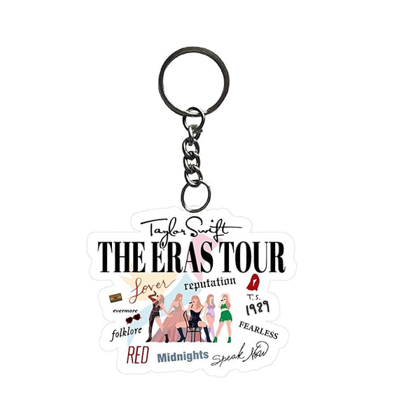 Taylorr Swiftzz Keychain For Girls Kids Bike,Bag Key Tag Aesthetic Keyrings for Home Office Multicolored